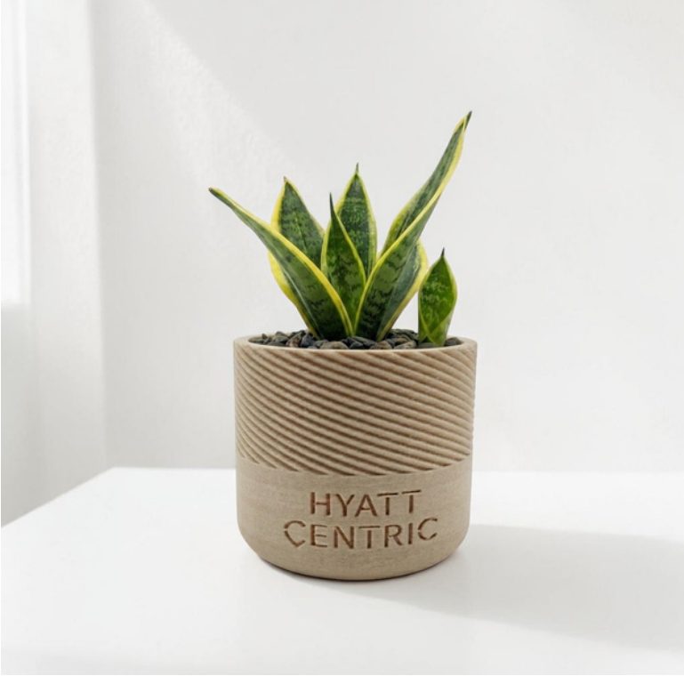 Semi Slant Ribbed (CPL006) - Sustainable Planters corporate gift