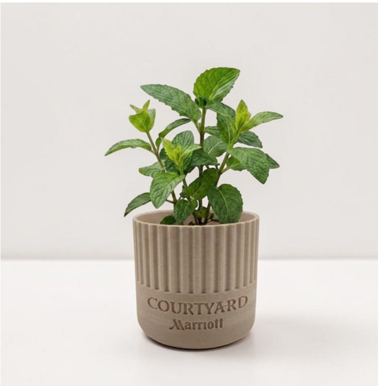 Semi Vertical Ribbed (CPL007) - Sustainable Planters corporate gift