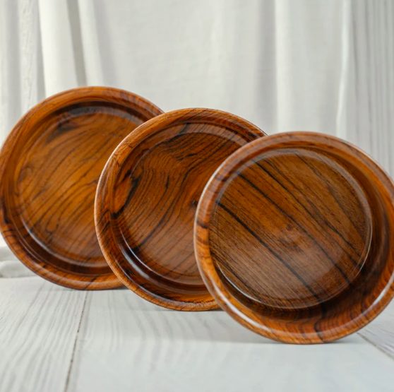 Teak Wood Large Serving Bowl - Sustainable Teak Wood Products & Stationery corporate gift