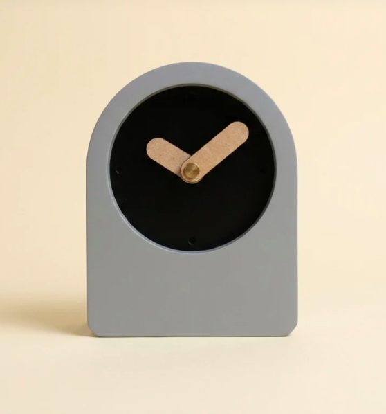 Table Clock Black - Sustainable Teak Wood Products & Stationery corporate gift