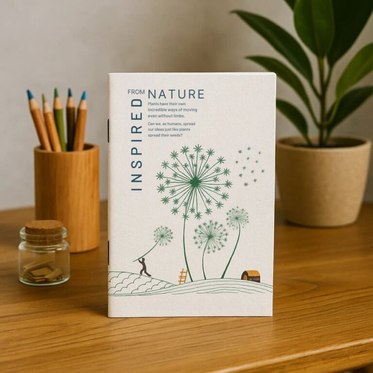 Plantable Notepad Medium (PIN) - Sustainable Teak Wood Products & Stationery corporate gift